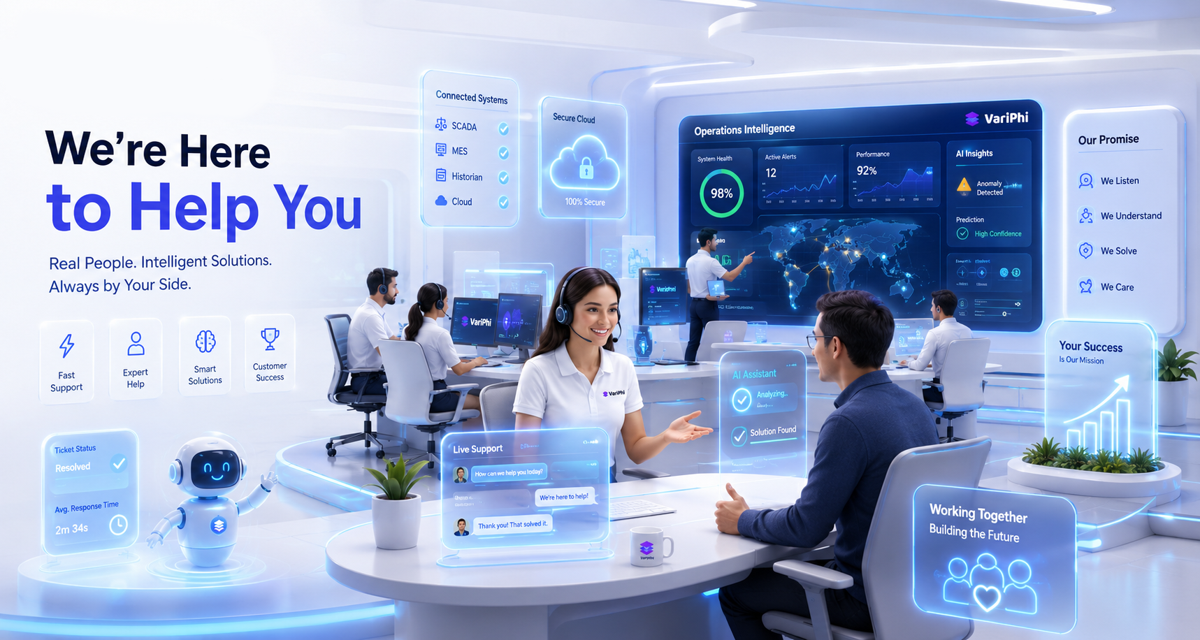 Variphi solutions team supporting enterprise operations