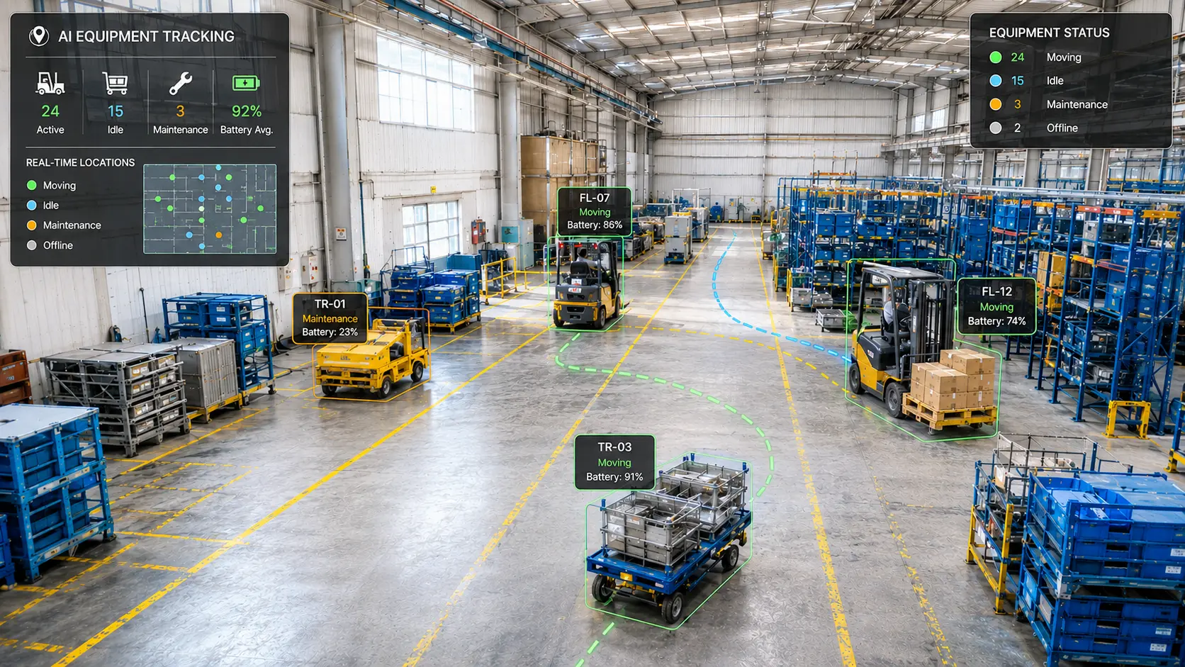 Equipment Location Tracking - Asset and inventory tracking dashboard preview