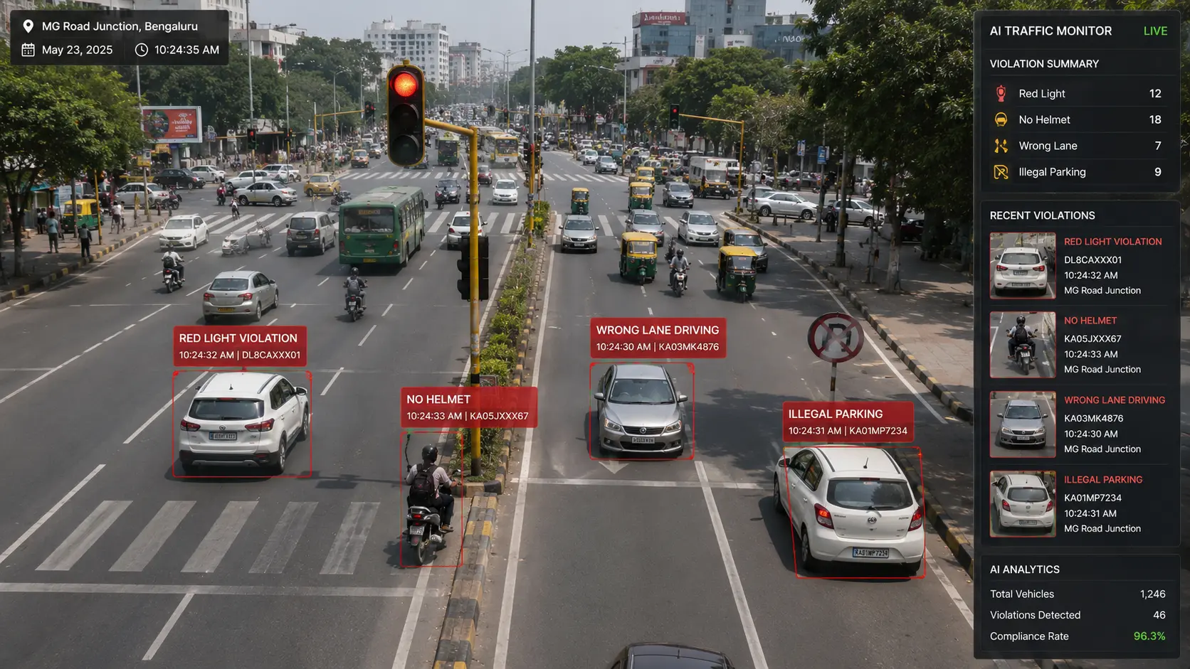 Traffic Violation Detection - Law enforcement investigation dashboard preview