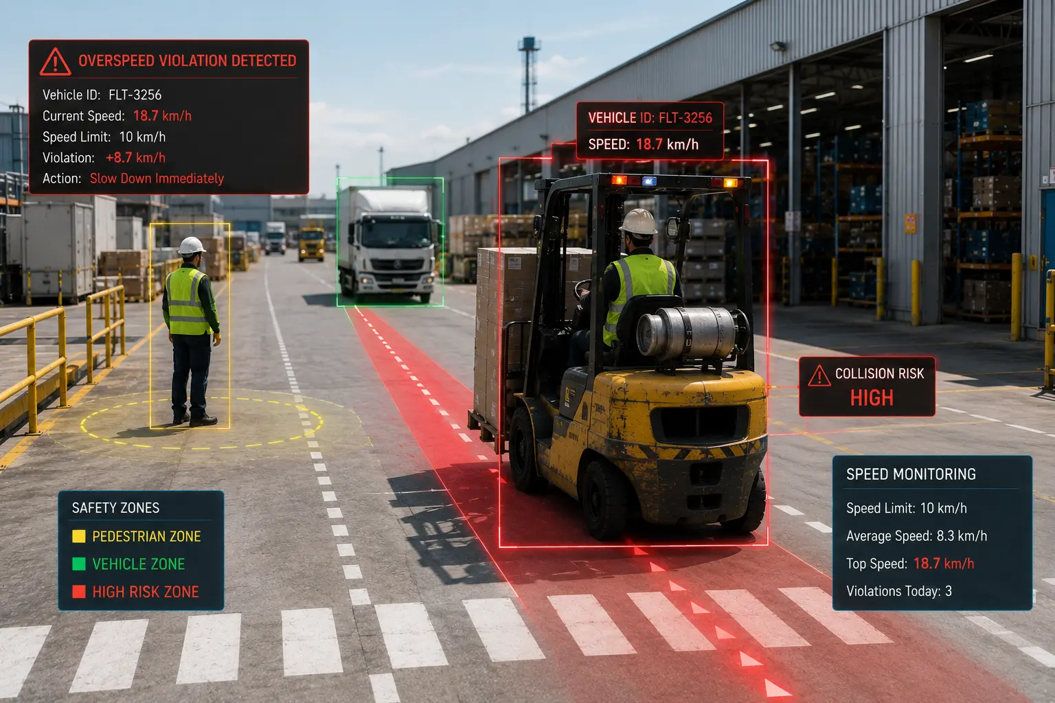 Vehicle Speed Monitoring - Safety monitoring dashboard preview