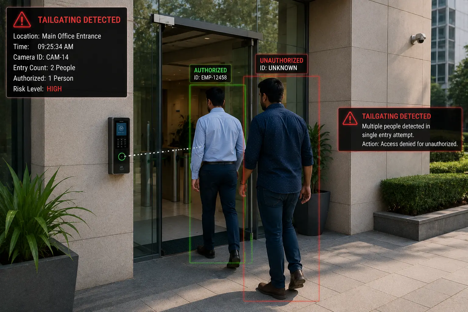 Tailgating Detection - Security and surveillance monitoring preview