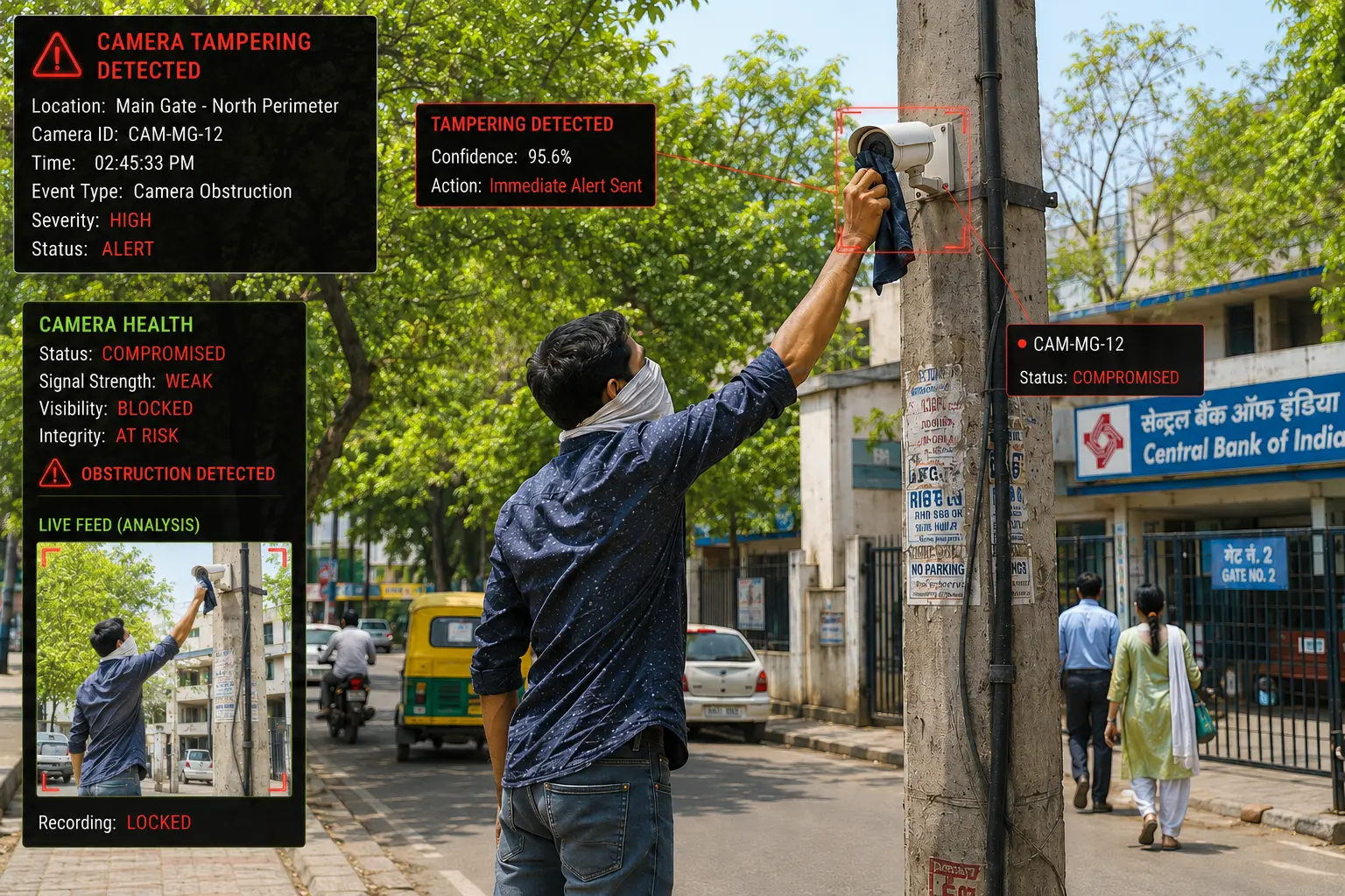 Camera Tampering Detection - Security and surveillance monitoring preview