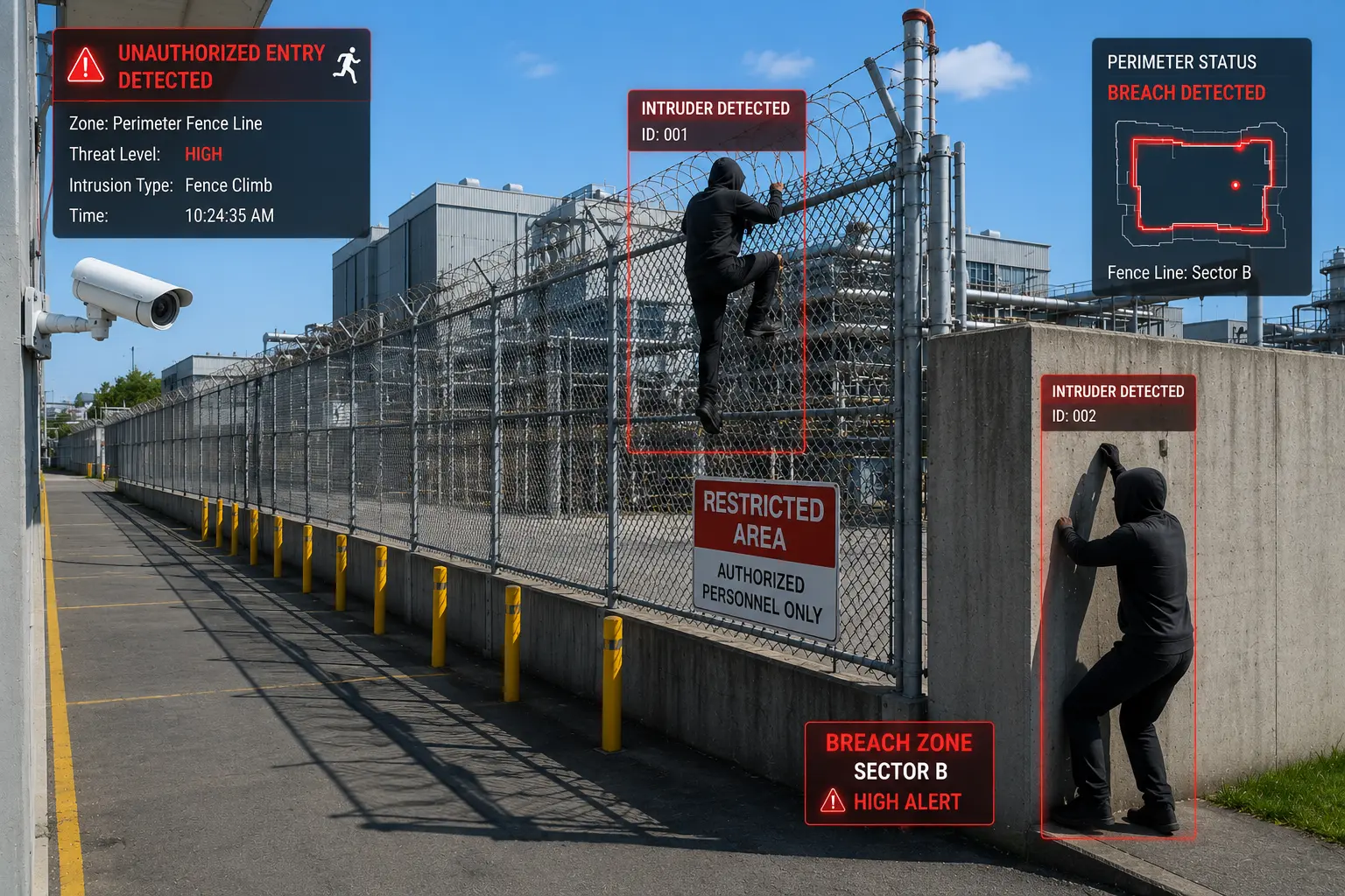 Perimeter Intrusion Detection - Security and surveillance monitoring preview
