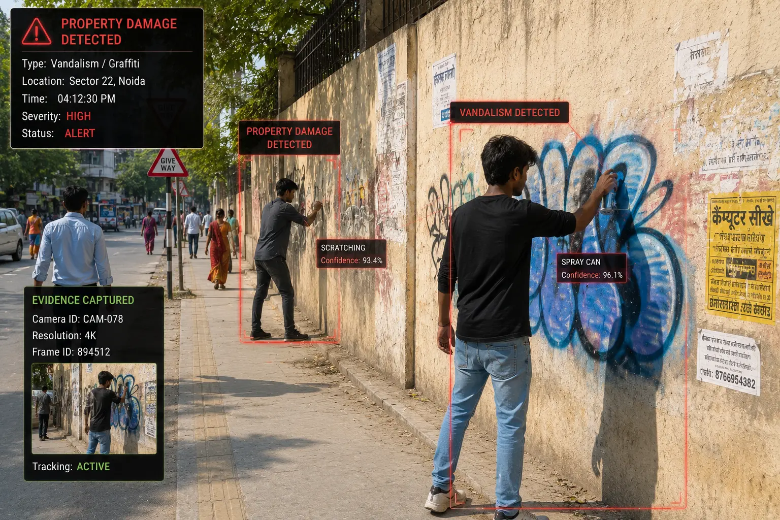 Vandalism Detection - Security and surveillance monitoring preview